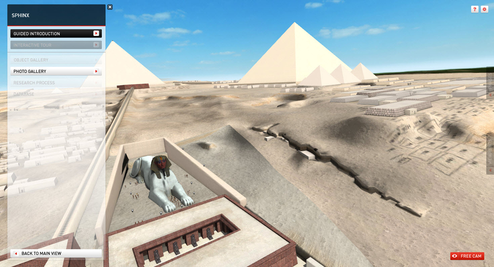 Sphinx Complex model: Site: Giza; View: Sphinx (model)